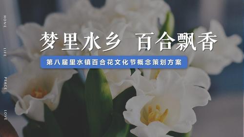 2019里水镇第八届百合花文化节概念策划方案